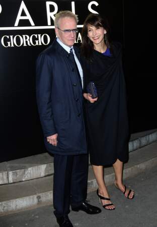 Dernière apparition publique de Sophie Marceau et Christophe Lambert lors du défilé Armani en janvier 2014