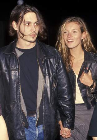 Johnny Depp et Kate Moss en 1994