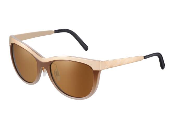 Burberry, lunettes de soleil œil-de-chat de la collection Trench, 190€