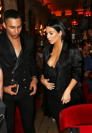Kim Kardashian et Olivier Rousteing chez Ferdi