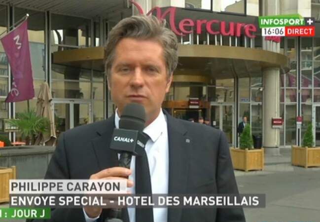 Le journaliste foot de Canal + Philippe Carayon