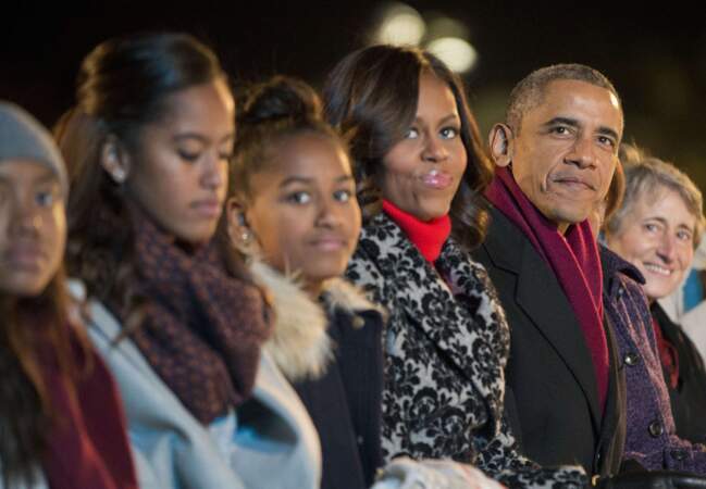La famille Obama très concentrée