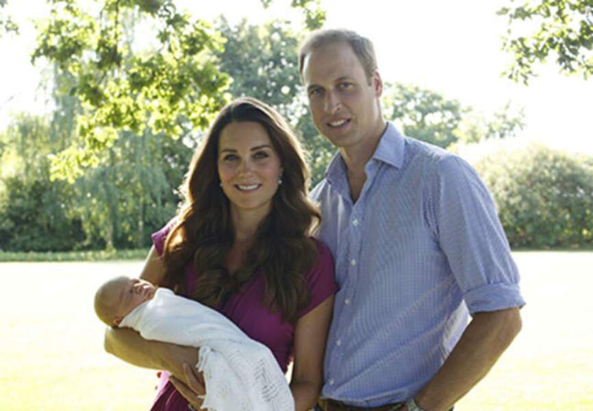 Juillet: Certainement le bébé le plus médiatique de l'année, George a fait le bonheur du Royaume de Kate et William