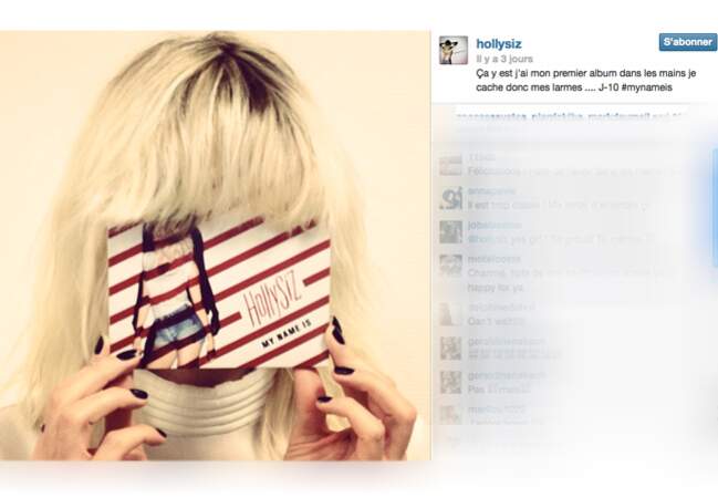 Cécile Cassel alias HollySiz fête en cheveux la sortie de son premier album