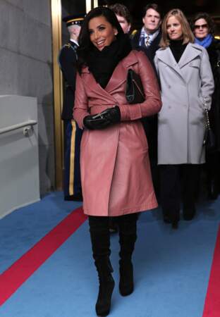 Eva Longoria arrive à la cérémonie d'investiture de Barack Obama