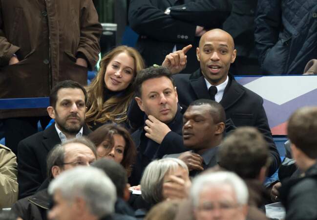 L'ancien joueur Thierry Henry est lui aussi venu encourager ses collègues