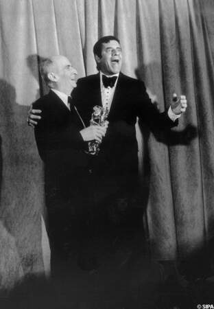 Louis de Funès et Jerry Lewis aux César en 1980