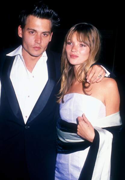 Johnny Depp et Kate Moss, avril 1995
