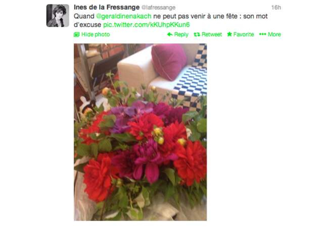 On envie Inès de la Fressange (@lafressange) pour ce joli bouquet