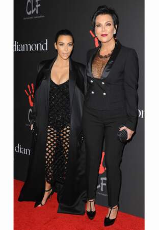 Kim Kardashian et sa mère Kris Jenner assistaient aussi à l'évènement