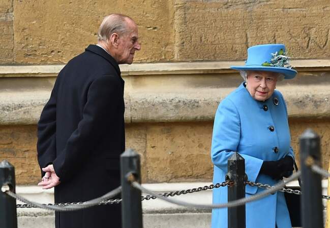 La reine Elizabeth II et son mari le duc d'Edimbourg dans le Berkshire