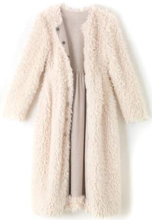 Manteau réversible en fourrure polaire, Zoé La Fée, 154€