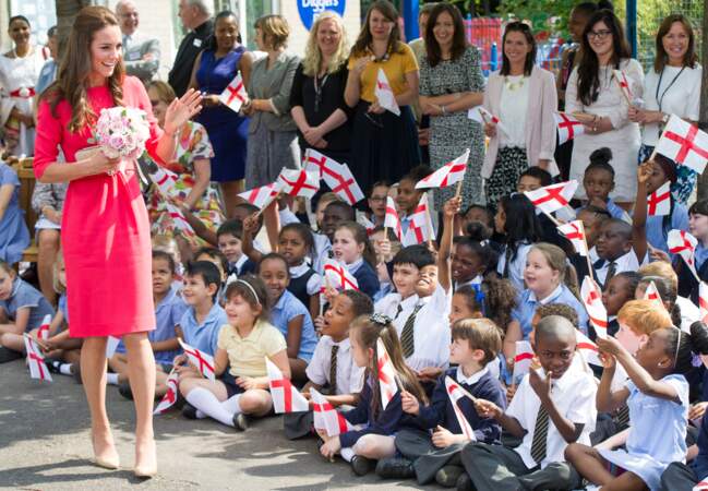 La duchesse rend visite à des enfants du nord de Londres