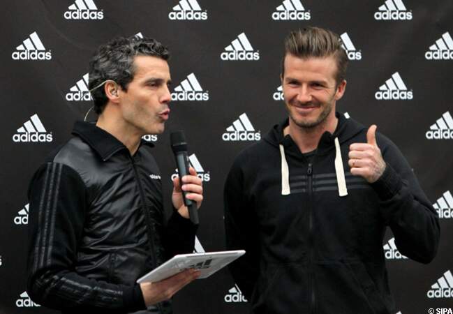 Romain Del Bello accueille David Beckham