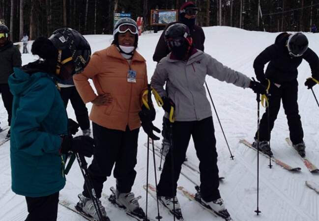 L'animatrice Oprah Winfrey est partie au ski ce week-end
