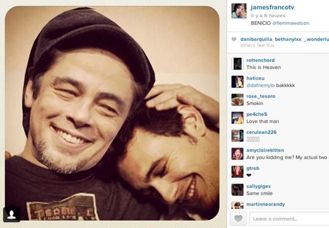 Ils s'aiment, ils s'adorent James Franco et Benico!