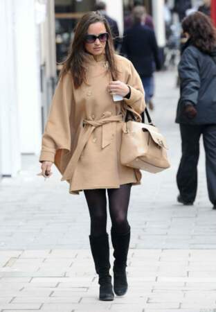 Pippa Middleton se promène incognito à Londres, le 12 mars