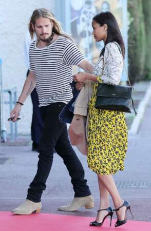 Zoe Saldana à Cannes avec son mari Marci Perego