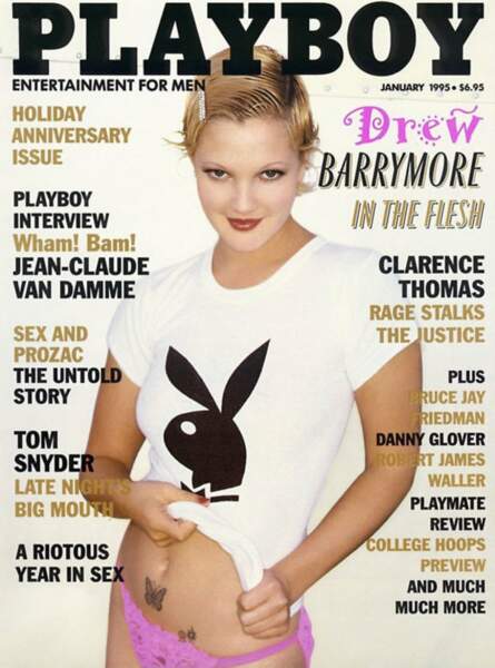 Drew Barrymore en une de Playboy