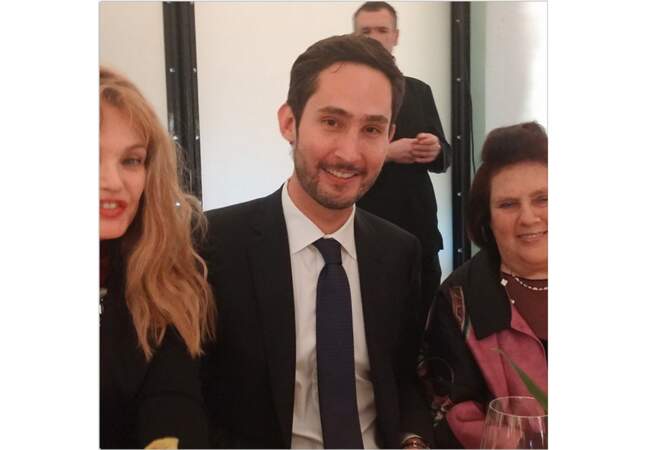 Arielle Dombasle, Kevin Systrom et Suzy Menkes