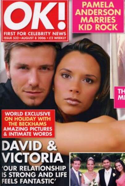 David et Victoria Beckham pour OK Magazine en 2006