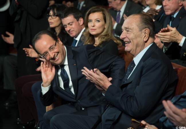 François Hollande et Jacques Chirac hilares