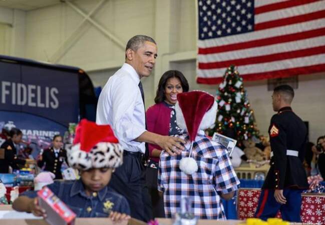Barack Obama et Michelle ne se relâchent pas pour Noël