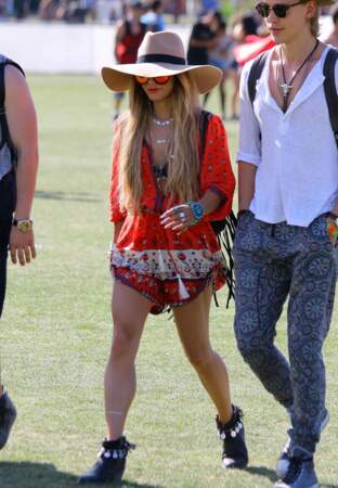 Vanessa Hudgens en mode Coachella...