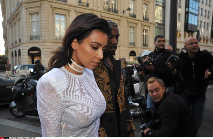 Kim Kardashian et Kanye West à l'Avenue