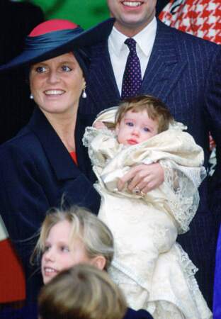 Baptême de Princesse Eugénie le 23 décembre 1990
