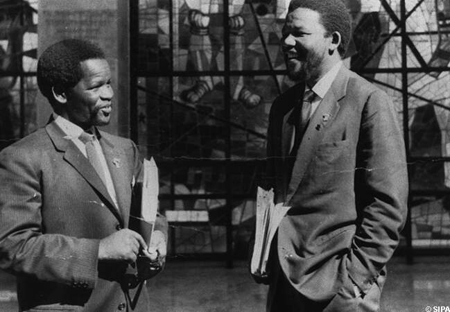 Nelson Mandela et Oliver Tambo à Addis Abeba en 1962