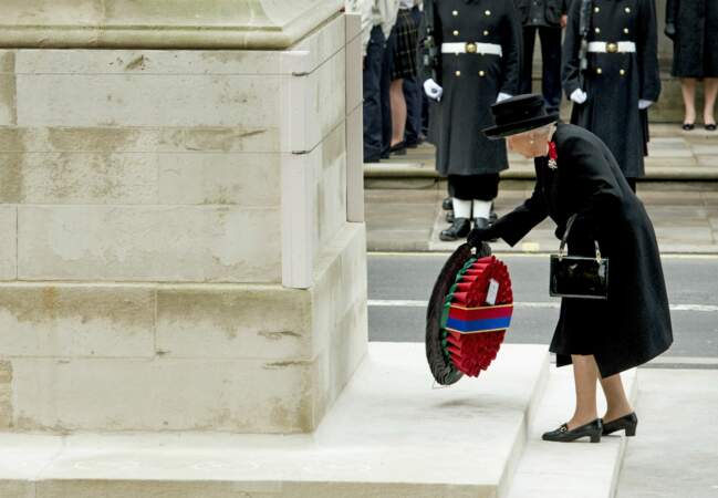 Autour de la reine Elizabeth II, toute la famille royale était venue présenter ses hommages aux soldats