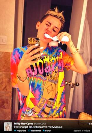 Miley Cyrus à une bonne higyène dentaire