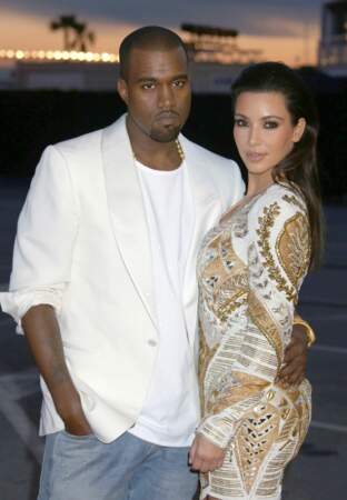 Kim et Kanye ont créer l'évènment en arrivant à la soirée Cruel Summer au Palm Beach