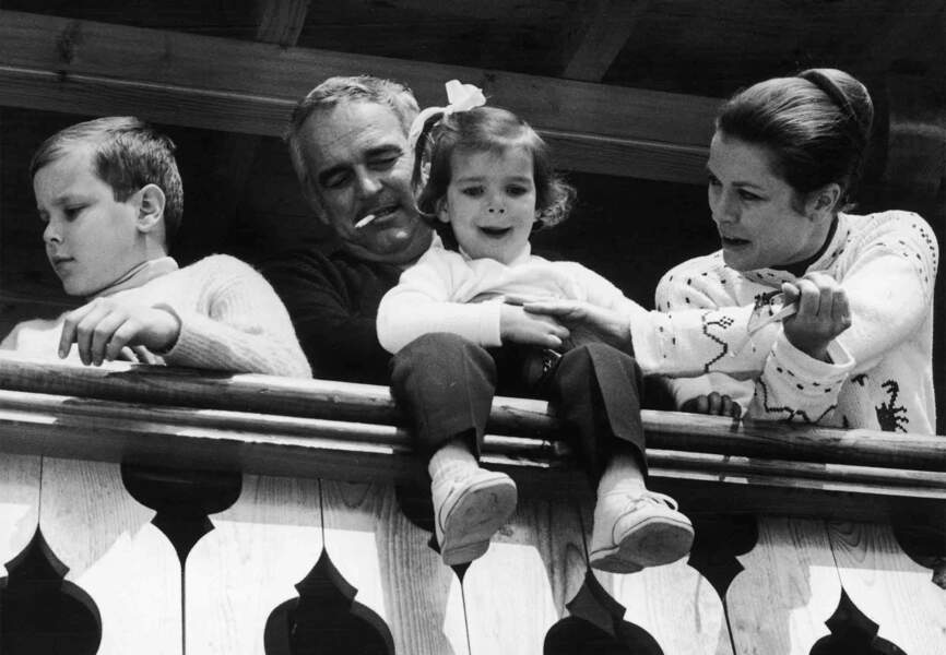 En 1968 à Villars-sur-Ollon avec ses parents et son frère