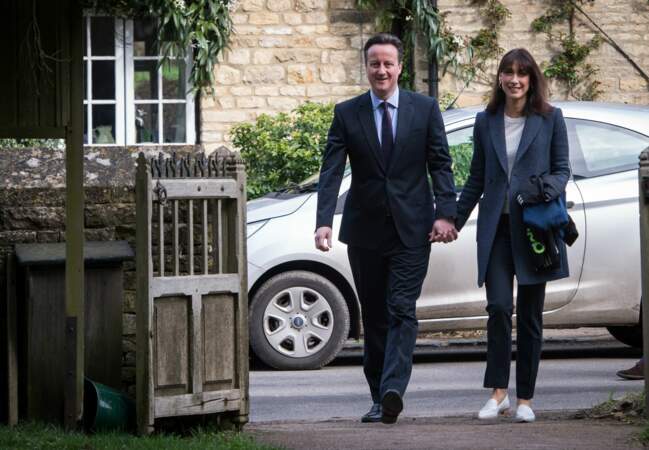 David Cameron et sa femme dans l'Oxfordshire