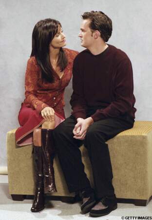 Monica et Chandler, les yeux dans les yeux