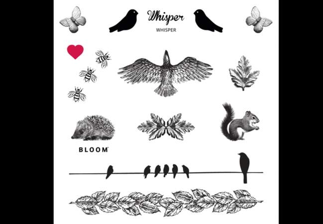 Bloom - Planche tattoo whisper – 9,50€ Disponible sur merci-merci.com