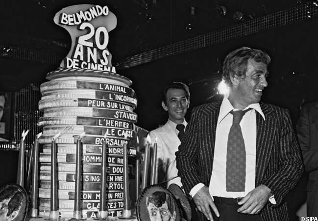 Jean-Paul Belmondo fête ses 20 ans de carrière en 1977