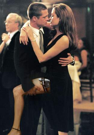 Brad Pitt et Angelina Jolie, le coup de foudre dans Mr et Mrs Smith en 2005