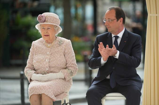 La reine Elizabeth II et François Hollande