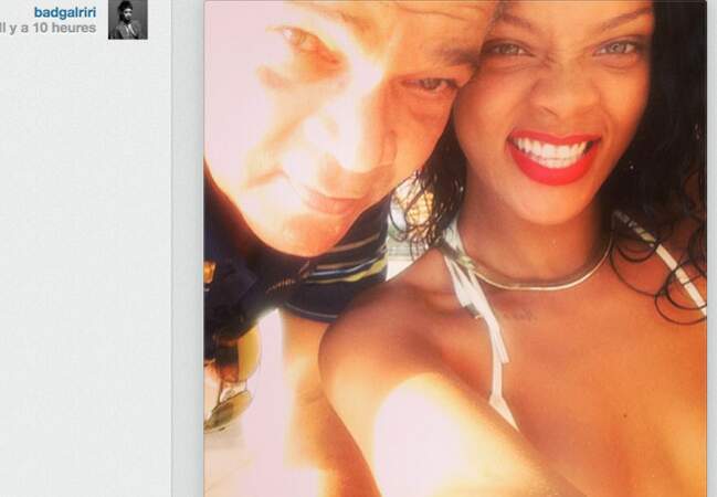 Rihanna aux anges de poser avec son papa 
