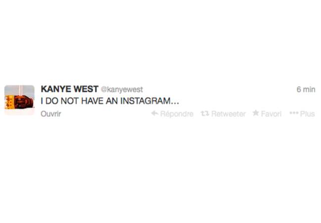 Kanye West est formel
