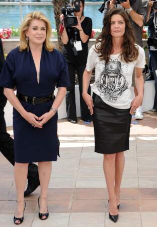 En 2011 à Cannes pour présenter le film Les Bien-Aimés