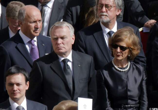 Laurent Fabius, Jean-Marc Ayrault et son épouse représentaient la France