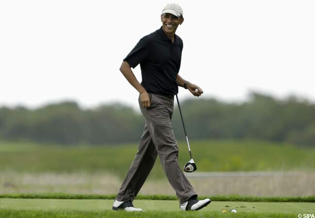Barack Obama est fou de golf