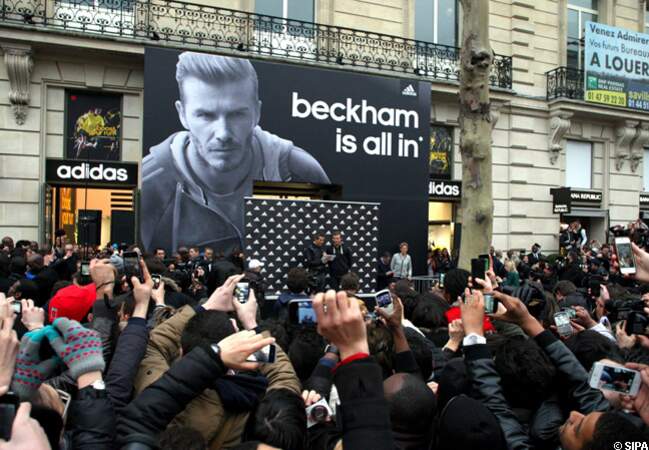 La foule s'est déplacée en nombre pour venir voir David Beckham
