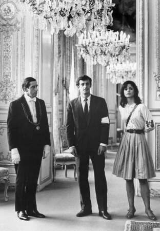 Jean-Paul Belmondo et Leslie Caron dans Paris brûle-t-il en 1966