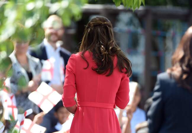La duchesse de Cambridge et sa demi ponytail raffinée