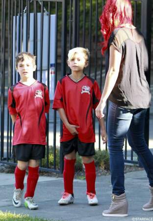 Kingston, 7 ans, a lui choisi une tenue de footballeur 